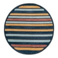 thumbnail image 3 of Unique Loom Belize Outdoor Collection Area Rug - Altun (3' 3" Round Charcoal/Light Blue), 3 of 7