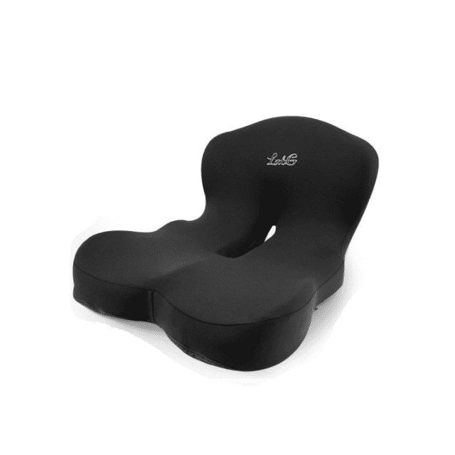 Cojin De Asiento Soporte Lumbar Respaldo Sillas Auto Oficina Lab.G Negro