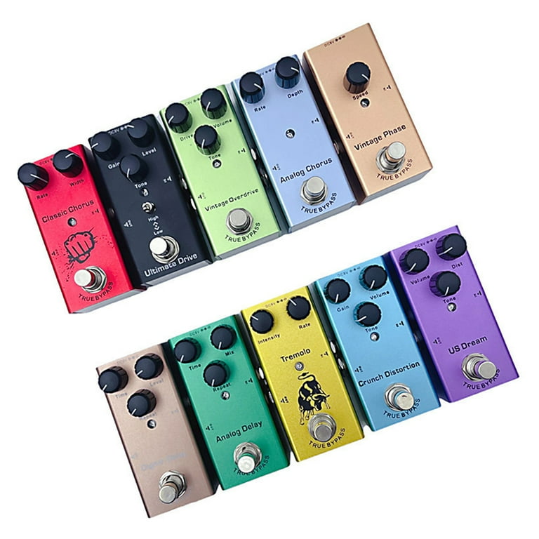 Likegreen Electric Guitar Effect Pedal Professional Mini Portable  distortion delay choral vibrato sound simulator