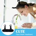 thumbnail image 2 of Diadema de maquillaje suave, pulseras para lavado facial que mantienen tu rutina seca, el material de terciopelo coral garantiza comodidad y durabilidad, adecuado para ejercicio, yoga y lavado facial, 2 of 7