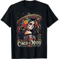 thumbnail image 2 of 100% Cotton Unisex Cinco De Mayo 2026 Mexican Fiesta 5 De Mayo Girls Women T-Shirt, 2 of 5