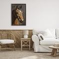 thumbnail image 3 of Stupell Industries Cottage Horse Portrait Study Black Floating Frame Canvas Art, 17 x 25, by Petals Prints Design, 3 of 8