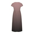 thumbnail image 5 of Robes pour Femmes Été Décontracté Robe Longue Ample Sans Manches Plage Kaftan Maxi Robe avec Poches, 5 of 5
