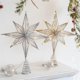thumbnail image 2 of Adornos para árbol de Navidad, lámpara LED con forma de estrella, adornos navideños para el hogar, adornos para árbol, estrella de ocho puntas dorada, 2 of 5