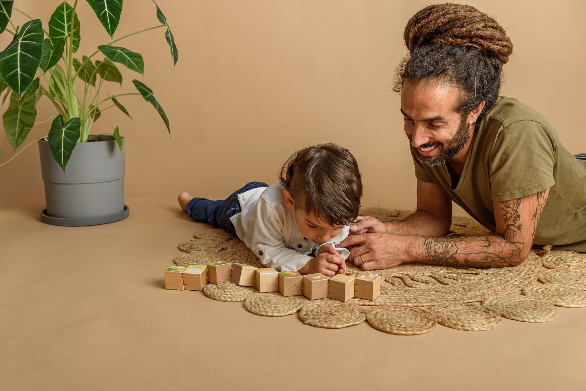Tumbling Wooden Animal Block Puzzle Ages 2-5