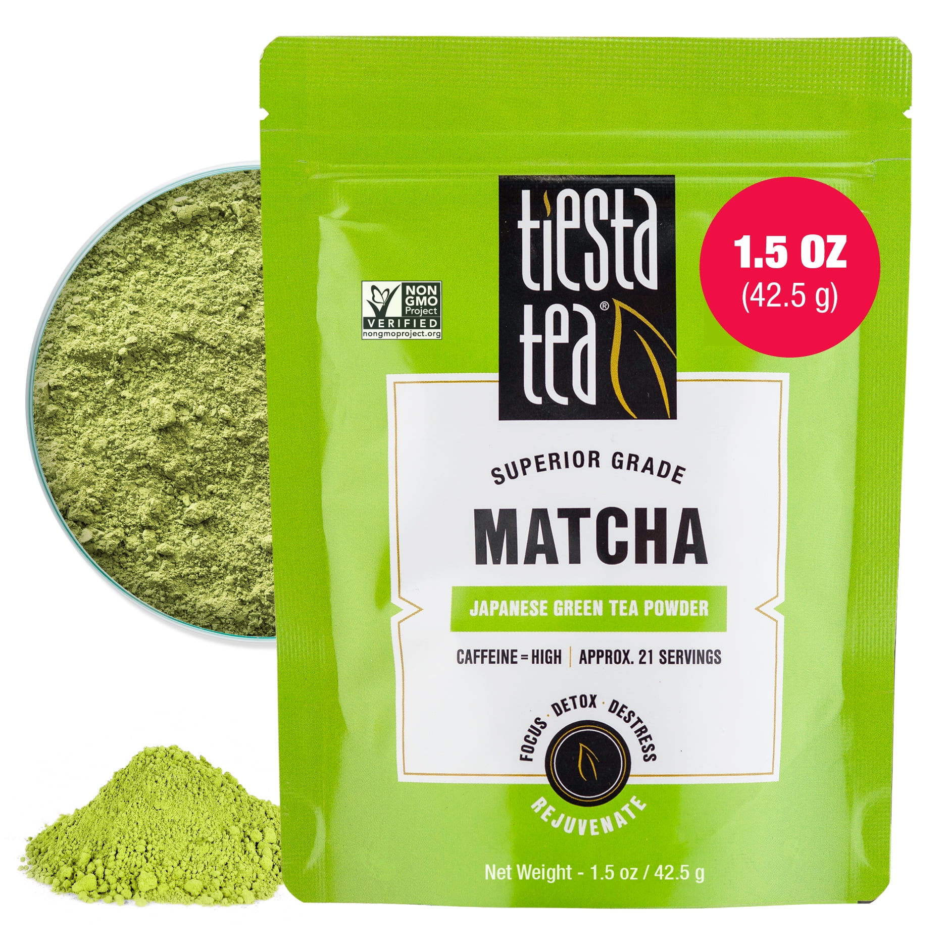 Jade Leaf Organic Matcha Latte Mix 3.5 Oz Powdered Tea for Iced