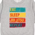 thumbnail image 3 of Inktastic Eat Sleep Jiu Jitsu Repeat Toddler Sweatshirt, 3 of 4