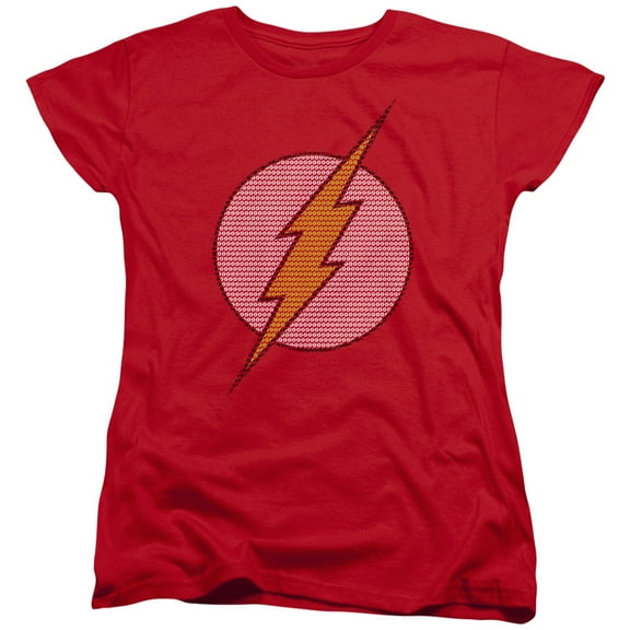 DC Comics Flash Flash Little Logos S/S Women's T-Shirt Red