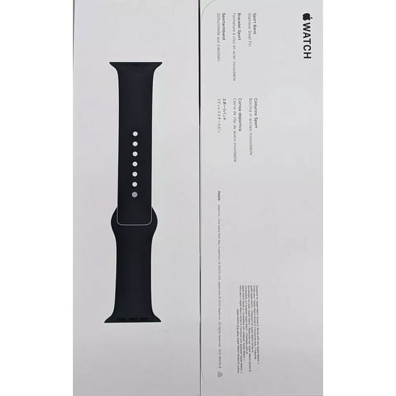 Genuine Apple Watch Sport Band(45mm | M/L) for Apple Watch Series 9 -Midnight