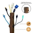 thumbnail image 4 of Royal Designs, Inc. Neoprene Cable Management Sleeves, Cord Cover, 4 ft Long, Brown, Set of 2, 4 of 6
