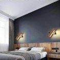 thumbnail image 5 of 360 Rotatable LED Wall Light 4W Warm White Black Base 220V Indoor Sconce for Bedroom Living Room Corridor Staircase Hotel Bathroom, 5 of 5