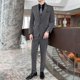 thumbnail image 4 of Trajes para hombre (Blazer + chaleco + pantalones), moda de negocios para hombre, versión coreana, ropa profesional de boda ajustada, vestido de caballero 5XL, 4 of 5