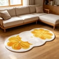 thumbnail image 4 of Flower Carpet Area Rug Soft Bedroom Living Room Decorative Floor Mat Non Slip Home Accent Rug Easy Clean Durable Use, for Bedroom Living Room Study Office Indoor Use, 4 of 7