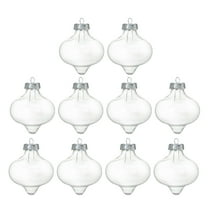 LITINKIMI hollow ornaments Light Bulb Shape Ornaments Transparent 10Pcs
