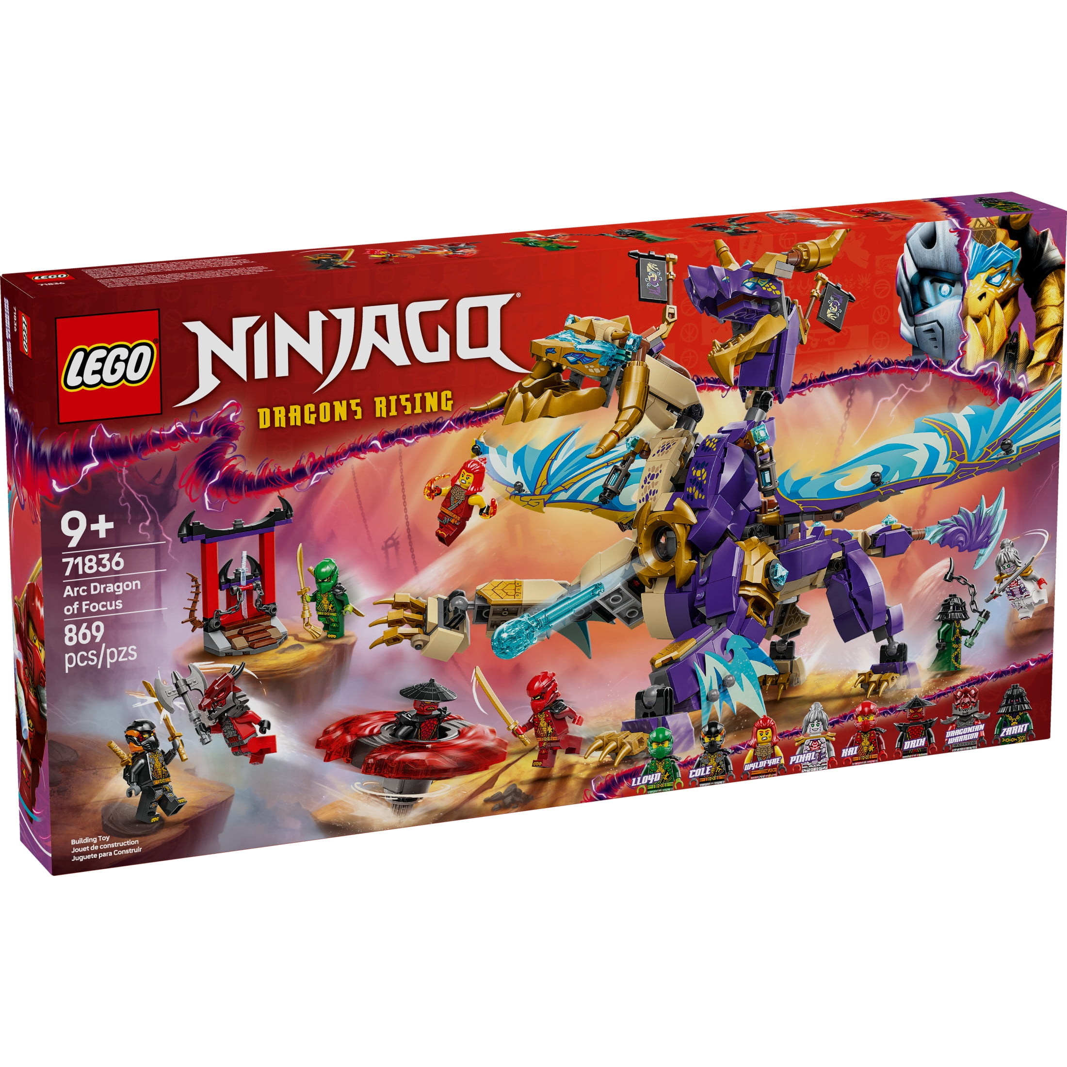 LEGO NINJAGO Arc Dragon of Focus Battle Playset - Kids Toy for