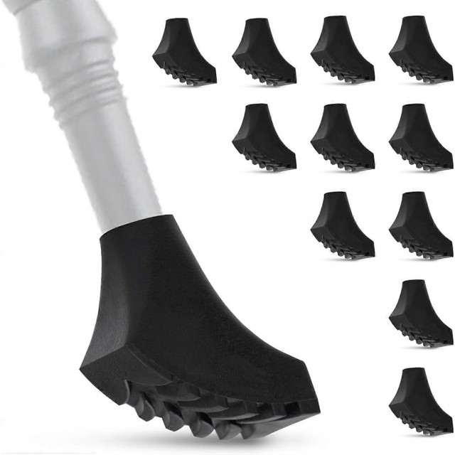 12x Embouts en Caoutchouc pour Bâtons de Marche Nordique Embouts pour Bâtons de Randonnée Embouts pour Bâtons de Marche Nordique Embouts pour Bâtons de Randonnée Terrain