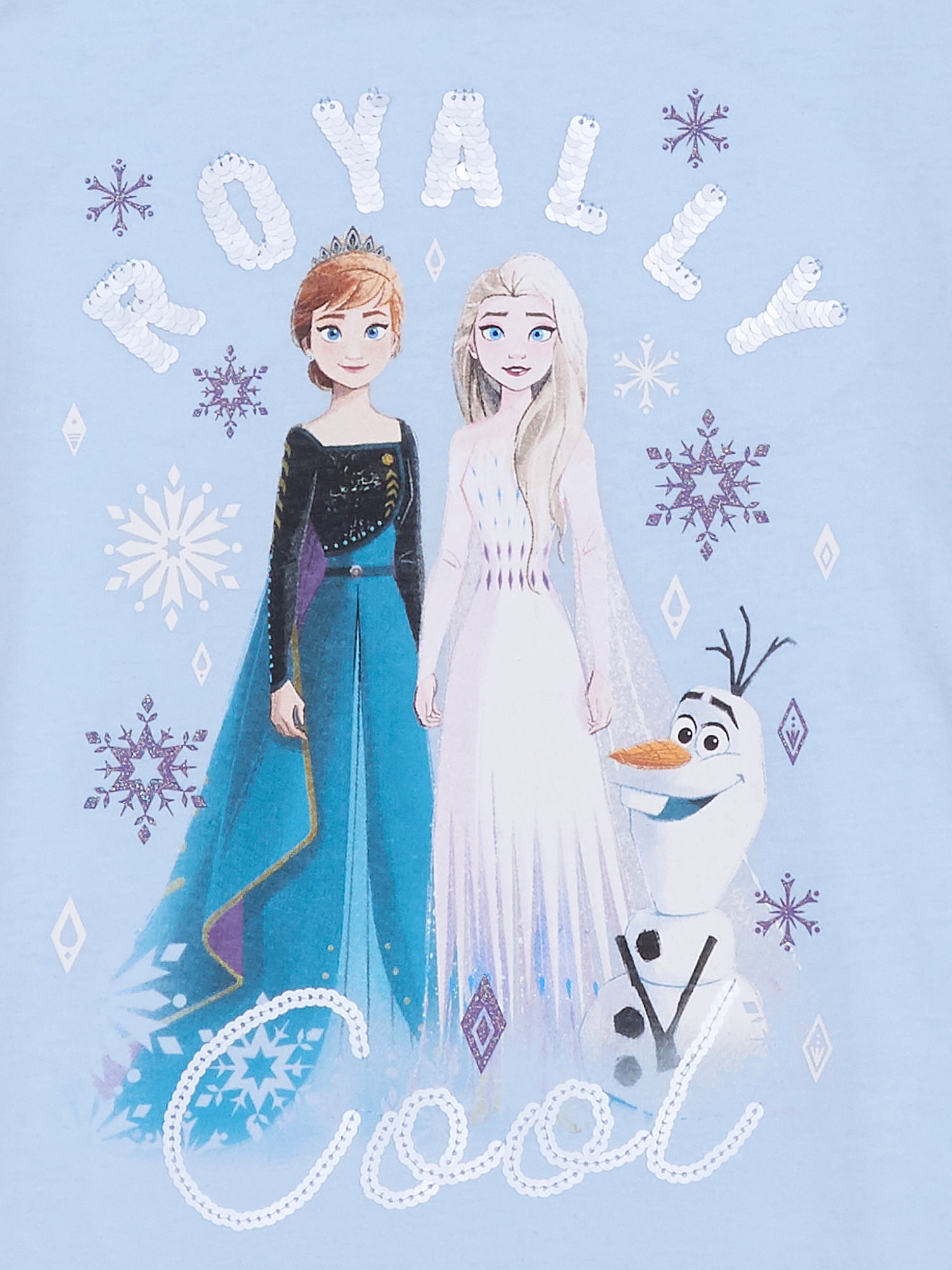 Frozen Girls Short Sleeve Royally Cool T-Shirt, Sizes 4-16