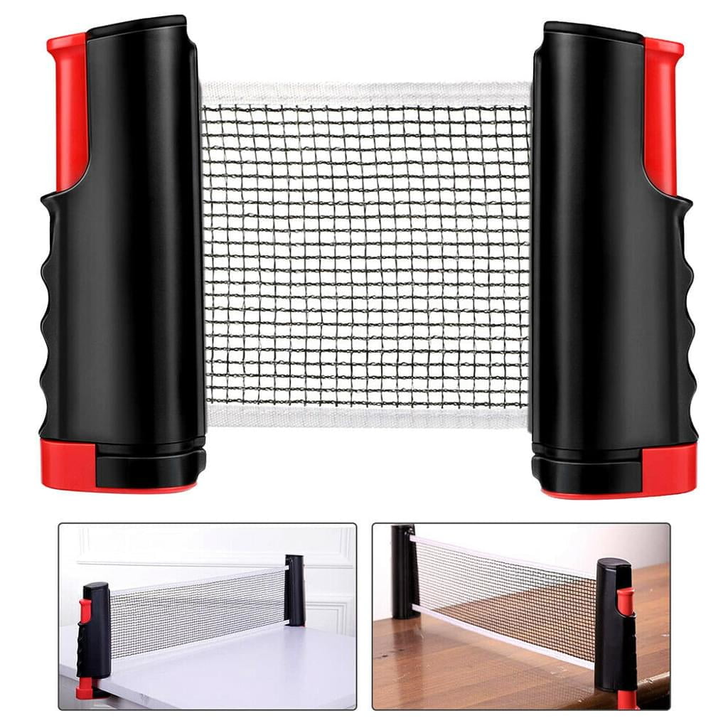 Adjustable Portable Removable Ping-Pong Accessories Table Net Extendable Up to 170 cm Ping Pong Net Portable Travel Holder Sports Accessories for Outdoor and Indoor 