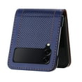thumbnail image 2 of for Samsung Galaxy Z Flip 3 5G Slim Flip Case, Premium PU Leather Shockproof Drop Protective with Hinge Protection Phone Case Cover for Samsung Galaxy Z Flip 3 5G, Blue, 2 of 5
