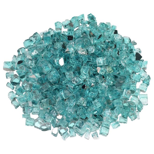 Fire Glass Pot de 10 Livres 1/2 Pouce Réfléchissant Azuria Bleu