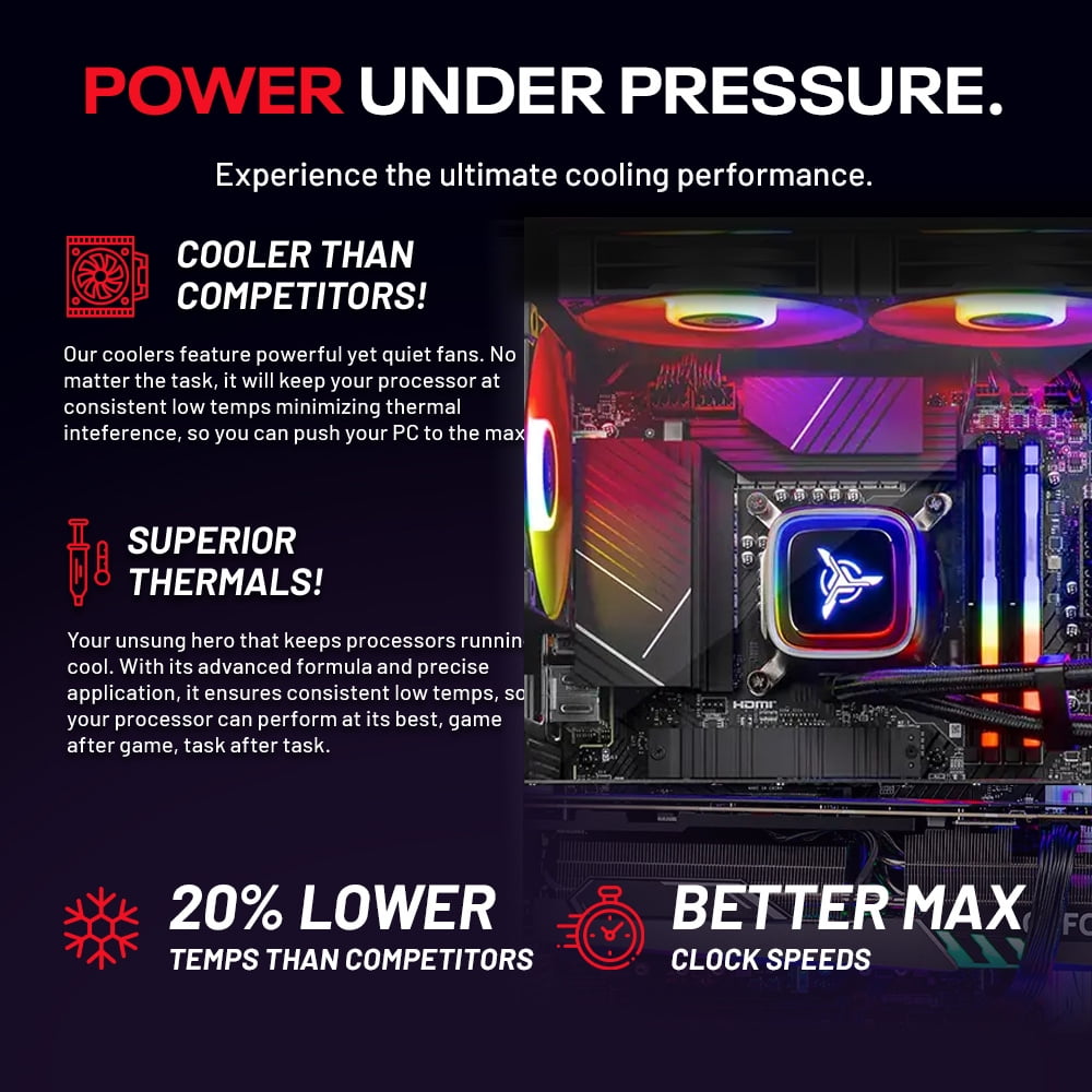 Skytech Gaming King 95 Desktop PC Ryzen 7 7800X3D NVIDIA RTX 5060 Ti 16GB, 1TB NVMe SSD, 32GB DDR5 RAM, 850W GOLD ATX 3 PSU, 360mm ARGB AIO Win 11