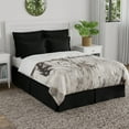 thumbnail image 3 of Bed Maker's Wrap-Around Hassle Free, Never Lift Your Mattress Tailored Bed Skirt, Black, Queen, 3 of 12