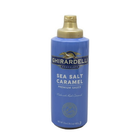 (Price/Case)Ghirardelli 40072 Sea Salt Caramel Sauce Bottle 12-17