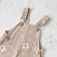 thumbnail image 7 of mgoYE Baby Girl Overalls Romper with White Floral Embroidery, Suspender Jumpsuit Pants Clothing Outfit for Toddlers, 7 of 7