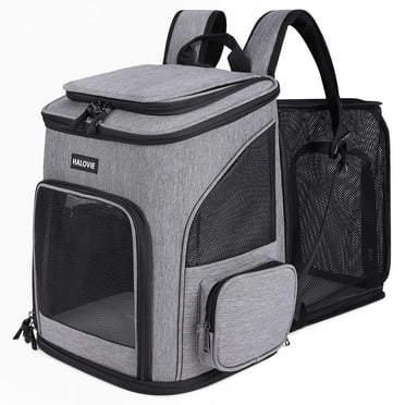 Pet Carrier Backpack Expandable for Cats Dogs Under 18 LB, Breathable Mesh Cat Backpack Carrier Bag, Foldable Dog Backpack Carrier for Small Dogs Rabbits Puppies