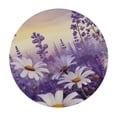 thumbnail image 4 of BANET Lavender Flower Round Decorative Tablecloth, Table cover, Coffee Table Tablecloth 31"-35, 4 of 8