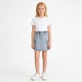 thumbnail image 2 of Ticikt Girl's Y2k Denim Skirt Elastic High Waisted Jean Midi Skirts with Pocket,Color:Blue,Size:9-10 Years, 2 of 8