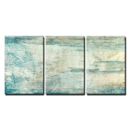 wall26 3 Piece Canvas Wall Art - Abstract Grunge Artwork - Modern Home Decor Stretched and Framed Ready to Hang - 24
