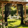 thumbnail image 4 of Outdoor Rod Pocket Curtains, 63x106 inch Fade Resistant Patio Drapes for Pergola Gazebo Porch Cabana, Waterproof Privacy Panel for Outside Garden Sunroom, 4 of 6