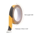 thumbnail image 2 of Cinta de tracción antideslizante Uxcell 1" x 16.4ft, cinta impermeable antideslizante para escalones interiores y exteriores, amarilla y negra, 2 of 7