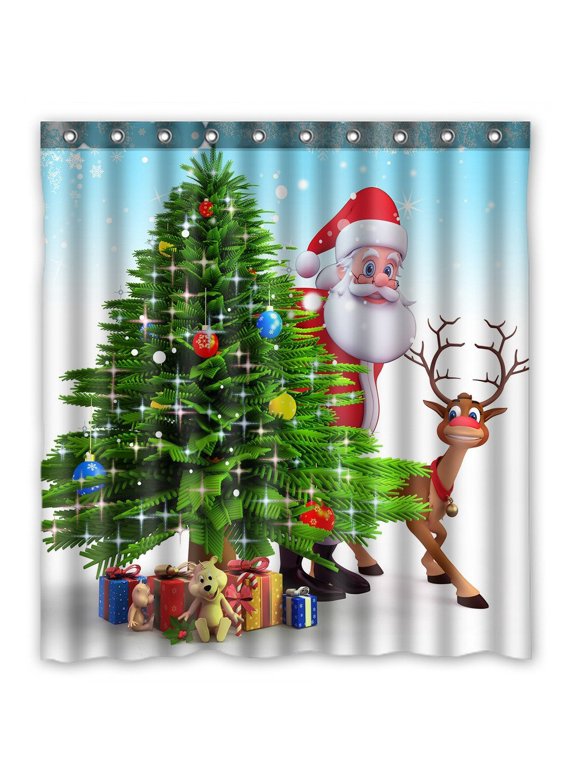 Christmas Shower Curtains in Shower Curtains