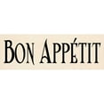 thumbnail image 3 of Harbick, N 14x7 Black Modern Framed Museum Art Print Titled - Bon Appetit I, 3 of 5