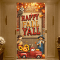 thumbnail image 5 of Vintage Red Truck Happy Fall Banner Autumn Leaves Owl Pumpkins for Thanksgiving Decor Farmhouse Decoration Seasonal Party, 5 of 9
