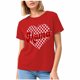 thumbnail image 5 of Tops de Cuello Redondo para Mujeres Casual de Moda Impresa Camiseta de Manga Corta, 95% Poliéster 5% Elastano para Uso Diario Y de Fiesta, 5 of 5