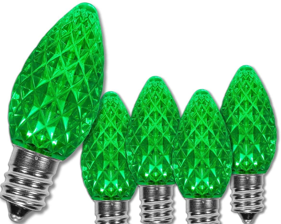 Lighting 25 Pack OptiCore C7 LED Christmas Light Bulbs Replacement