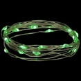 thumbnail image 3 of Northlight LED Micro Fairy Christmas Lights - Green - 6ft Copper Wire - 20ct, 3 of 6