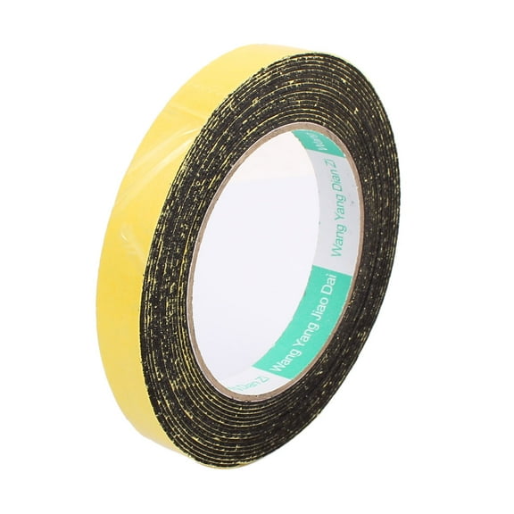 15mm x 1mm Single Sided Self Adhesive Shockproof Sponge Foam Tape 5M Length