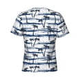thumbnail image 6 of Vsdgher Retro Coconut Tree Print Men's Dry Fit Mesh Athletic Shirts Moisture Wicking Tennis T-Shirt Tops, 6 of 9