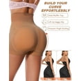 thumbnail image 5 of GAI YI Women's High Waist Seamless Butt Lifter Shorts with Removable Hip Pads - Tummy Control Shapewear Brown Size XL, 5 of 7