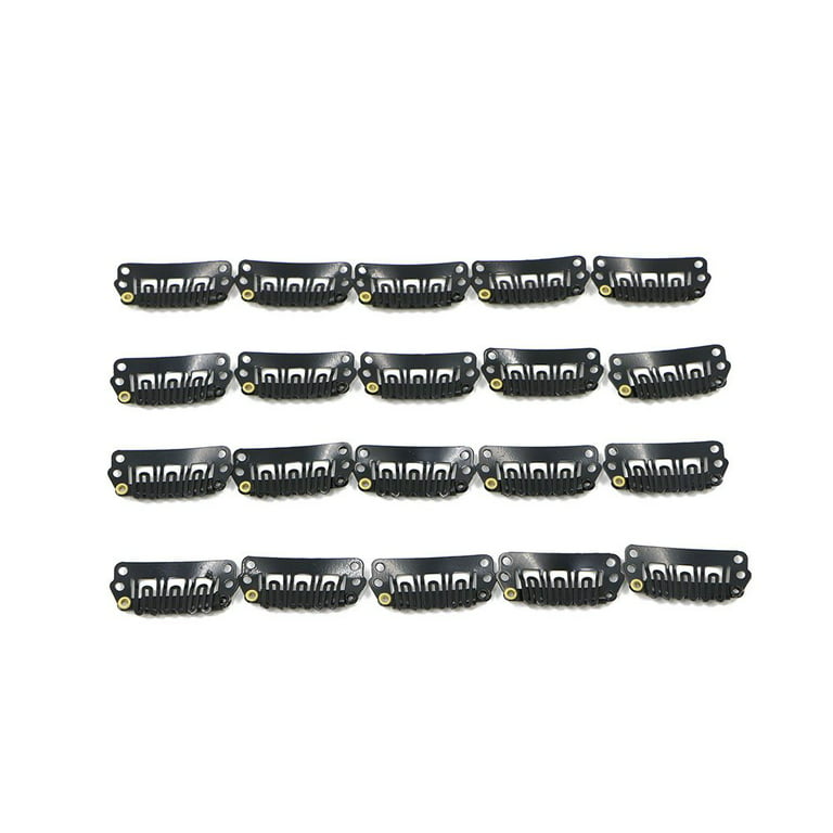 neitsi 80pcs i shape snap clips metal clips for hair extensions diy clip on  2 3cm black brown yellow 2023 - US $22.99