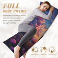 thumbnail image 3 of Bingfone Body Pillow Cover Long Pillow Case with Zipper Decorative Bedding Pillowcase 20"x54" Soft Cushion Pillow Case for Bedroom (without pillow core) -Dreamy Dandelion Sunset, 3 of 6