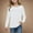 White, variant on WERYOUNG Girls Pleated Front Long Sleeve Shirts Kids Puffed Soft Cute Casual Crewneck T-Shirt Tshirts Tee Tops Tops For Toddler, 7-8 Years