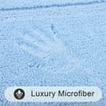 thumbnail image 5 of Bathroom Rugs Set 3, Yamaziot Bath Mats, Non Slip Washable Soft Absorbent Shower Blue Runner for Tub Floor with Toilet Mat, 5 of 9
