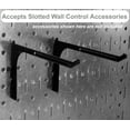 thumbnail image 4 of Wall Control Pegboard Value Pack - (3) Pack of Wall Control 16-Inch Tall x 32-Inch Wide Horizontal Orange Metal Pegboards for Wall Tool Storage Organization (Orange Pegboard), 4 of 9