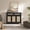 Black Oak, variant on Surmoby Farmhouse 3-Door Rattan Sideboard, 43.5"W x 14.0"D x 33.9"H, Boho Storage Cabinet with Adjustable Shelves & Drawers, for Kitchen ,Living Room, Dining Room