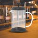 thumbnail image 4 of Tetera de vidrio para café, filtro de acero inoxidable 304, gran capacidad de 800 ml, sin café molido, tetera de alta calidad para viaje en la cocina Negro Gloria Hervidor de café, 4 of 8